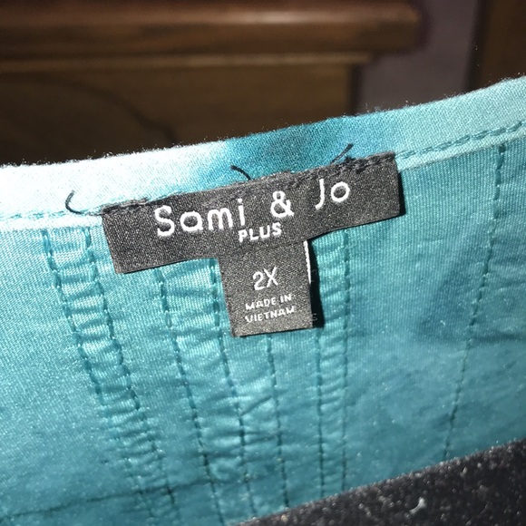 Sami & Jo Plus Turquoise dress with sequins - Picture 10 of 15